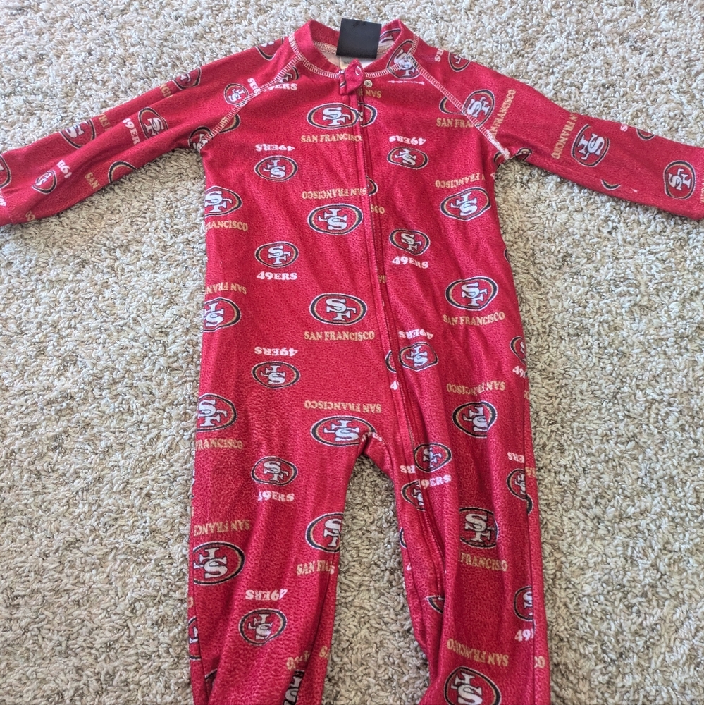 San Francisco 49ers Footed Sleeper Pajamas